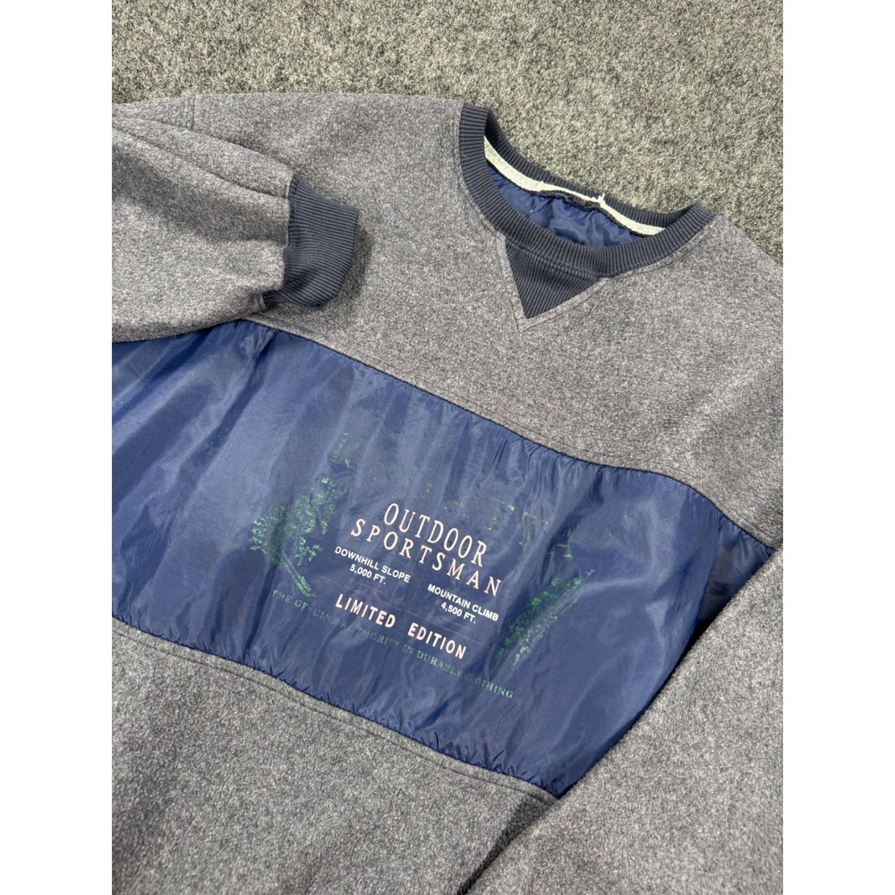 VTG Regatta Sport Outdoor Sportsman Pullover Sweatshirt XL Gray Blue 90s
